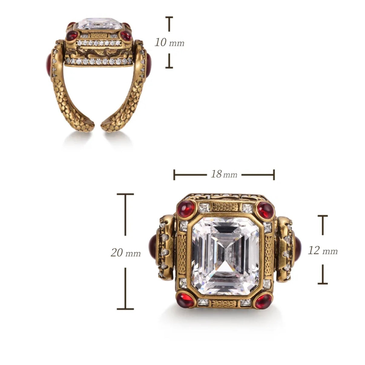 Auspicious Ruyi Ring & Pendant Duo