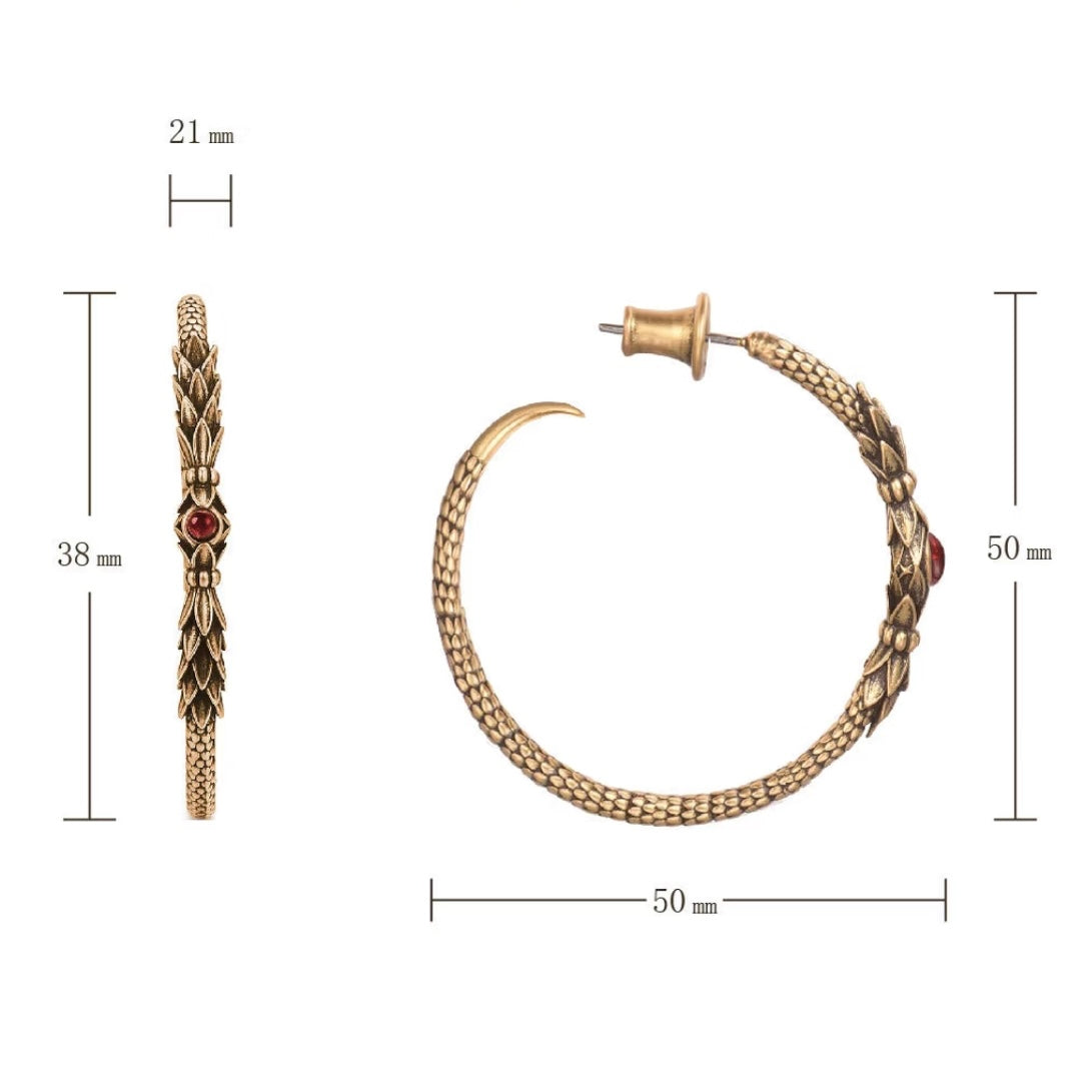 Full Dragon Scale Earring (Single)