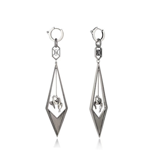 Phoenix Flight Swept Tail Earring / Pendant (Single)