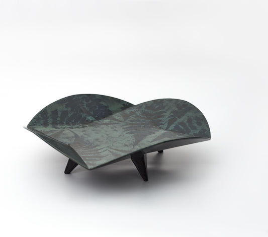 Paper Body Lacquer High-Foot Plate — Large