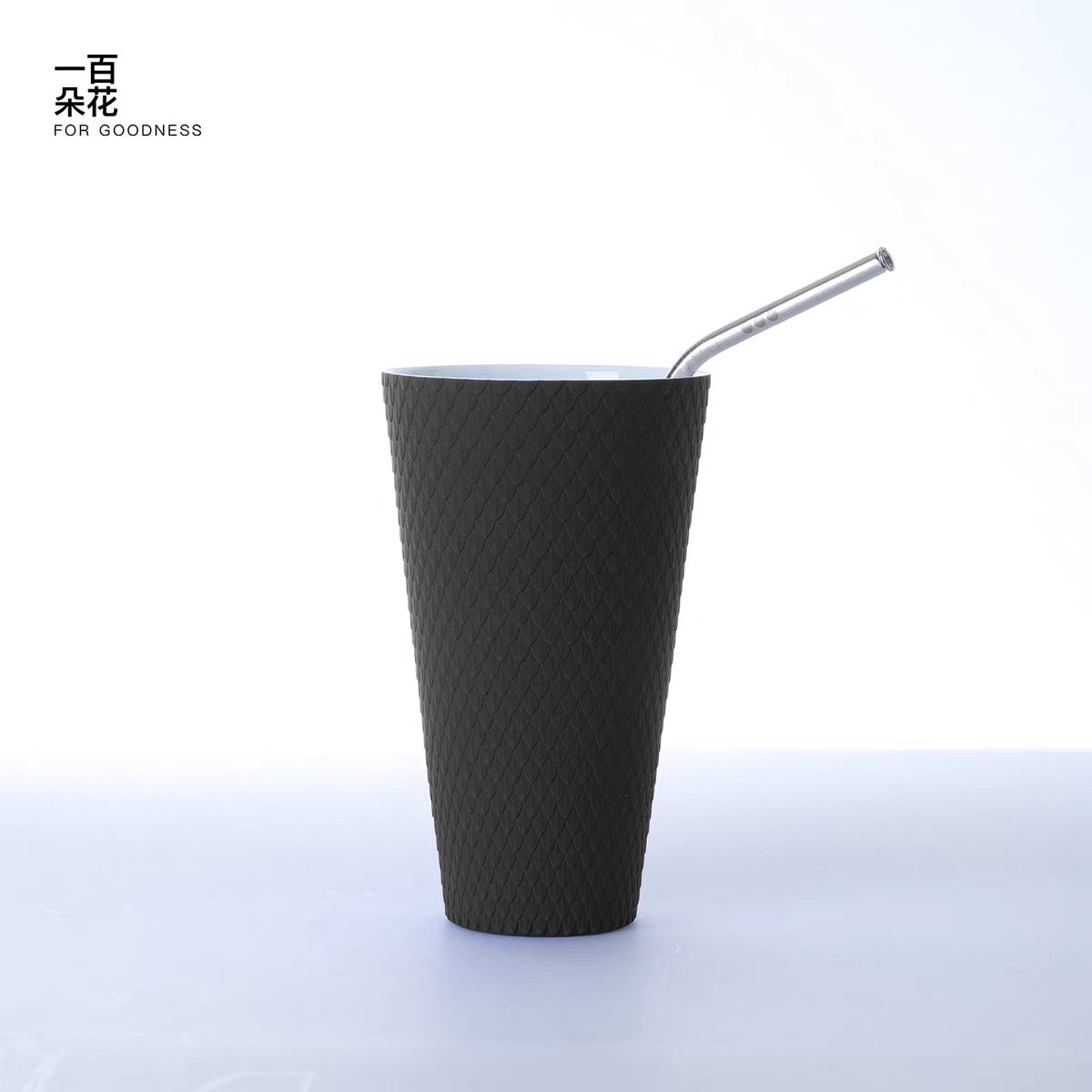 Hi-Blast Matte Black Dragon Scale Ceramic Cup