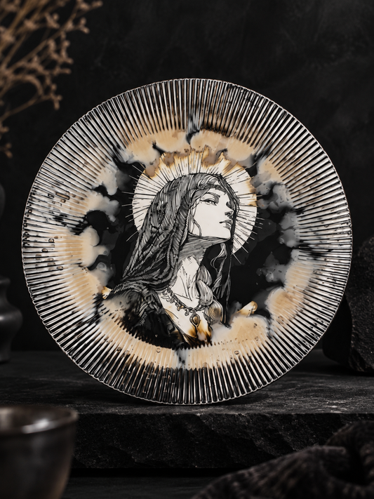 Goddess of Daylight Ceramic Art Plate
