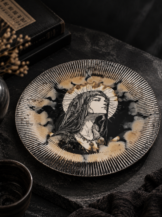 Goddess of Daylight Ceramic Art Plate