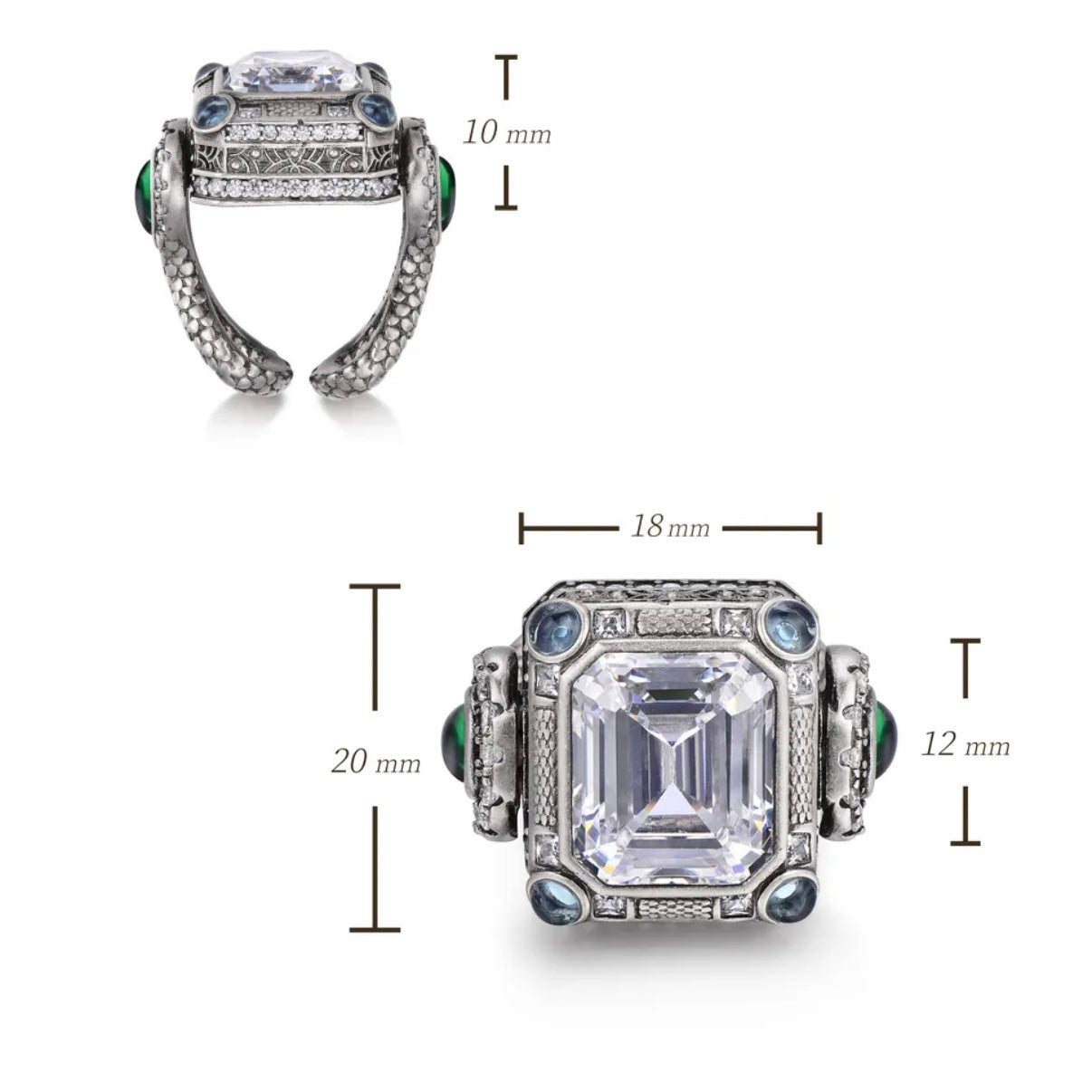 Auspicious Ruyi Ring & Pendant Duo