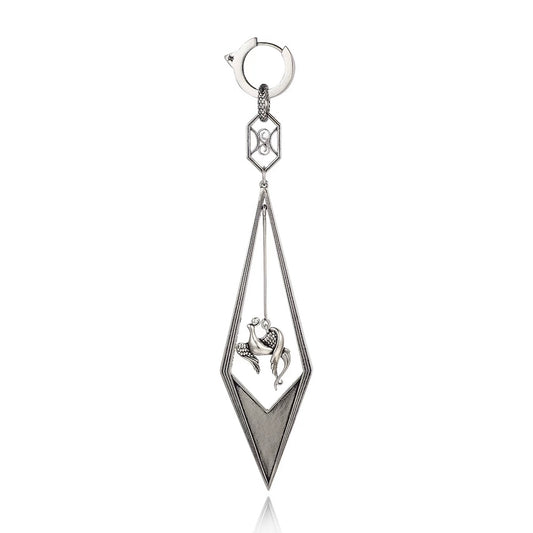 Phoenix Flight Swept Tail Earring / Pendant (Single)