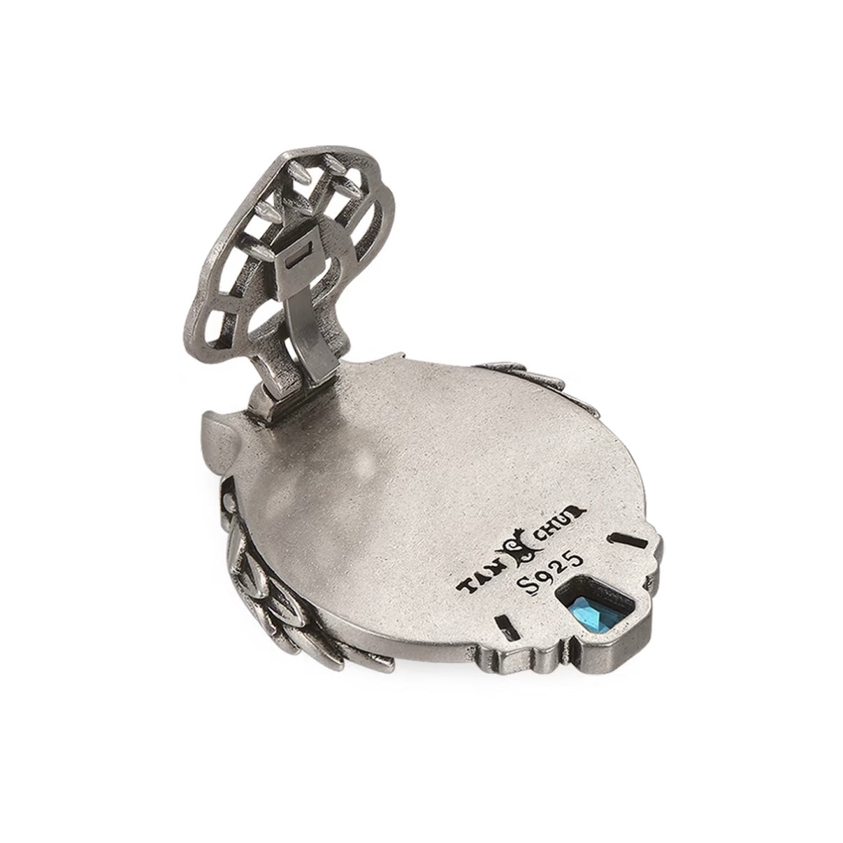 Eaves & Gem Brooch – Silver