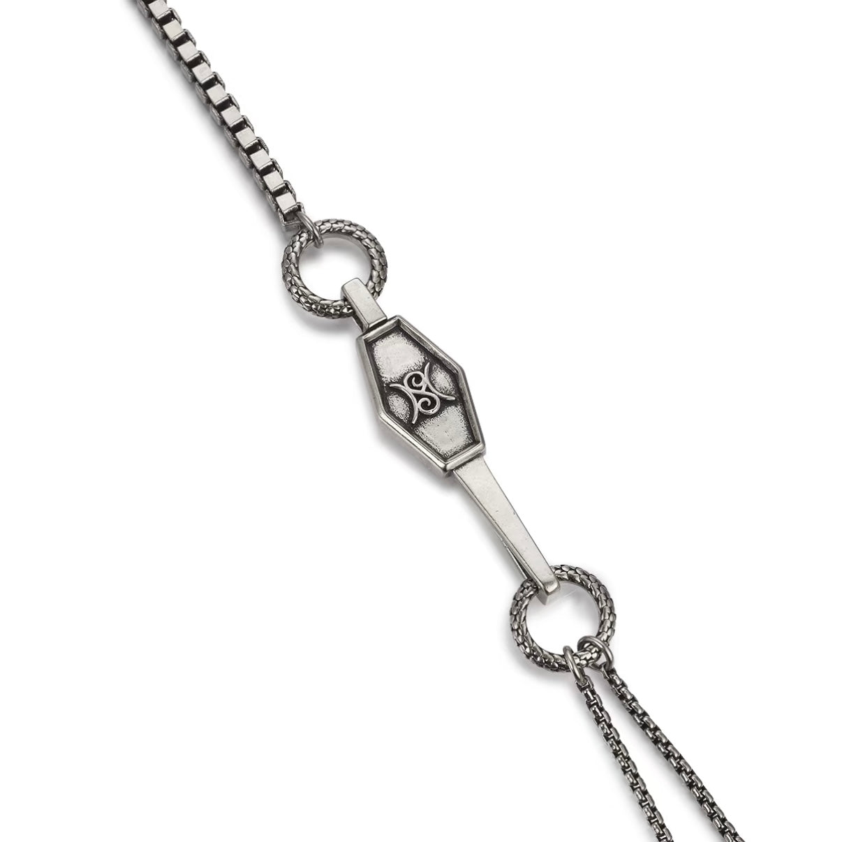 Dragon Scale Tassel Mid-Length Necklace