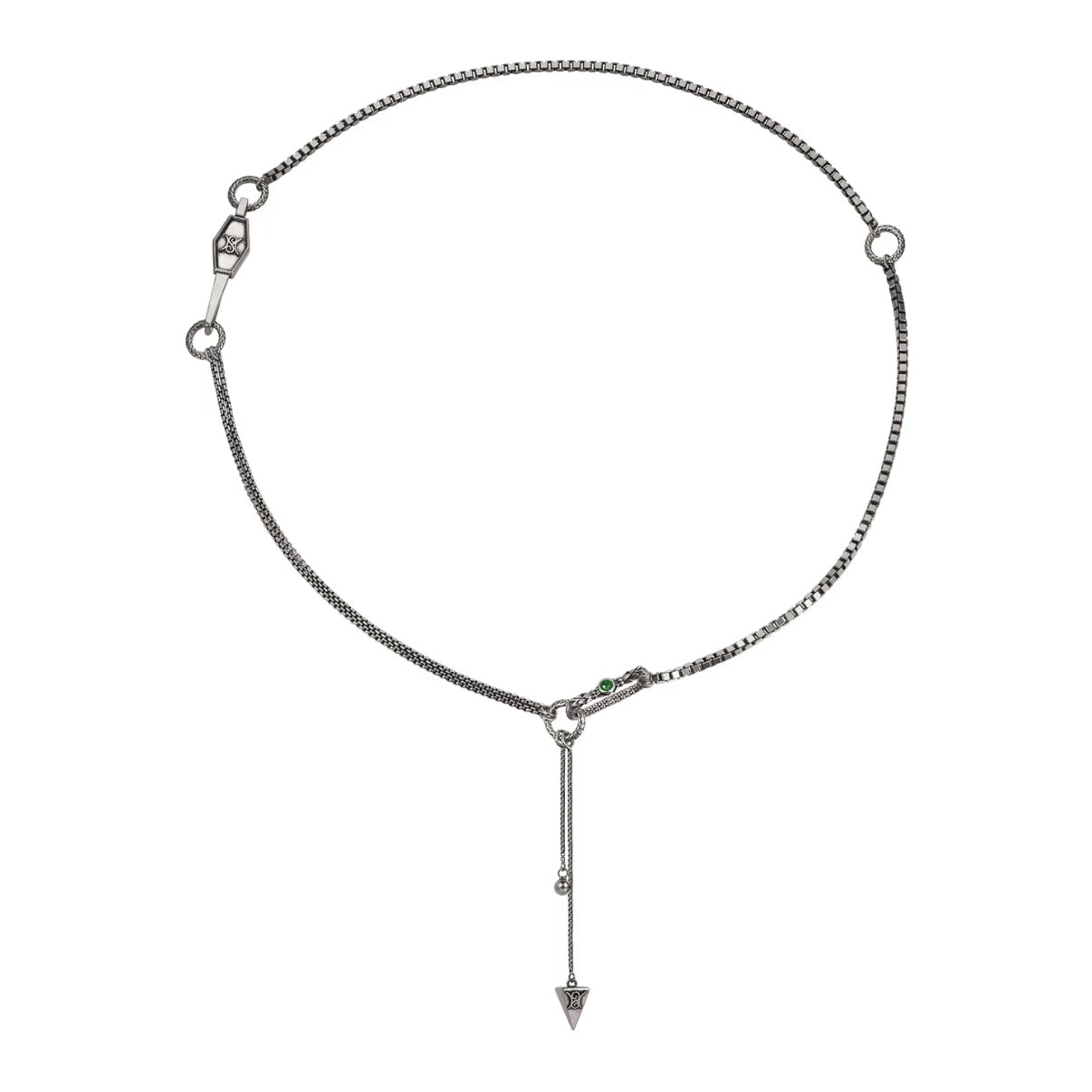 Dragon Scale Tassel Mid-Length Necklace