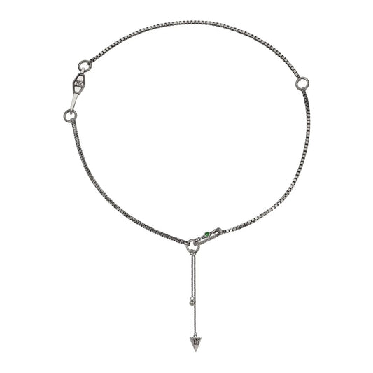 Dragon Scale Tassel Mid-Length Necklace